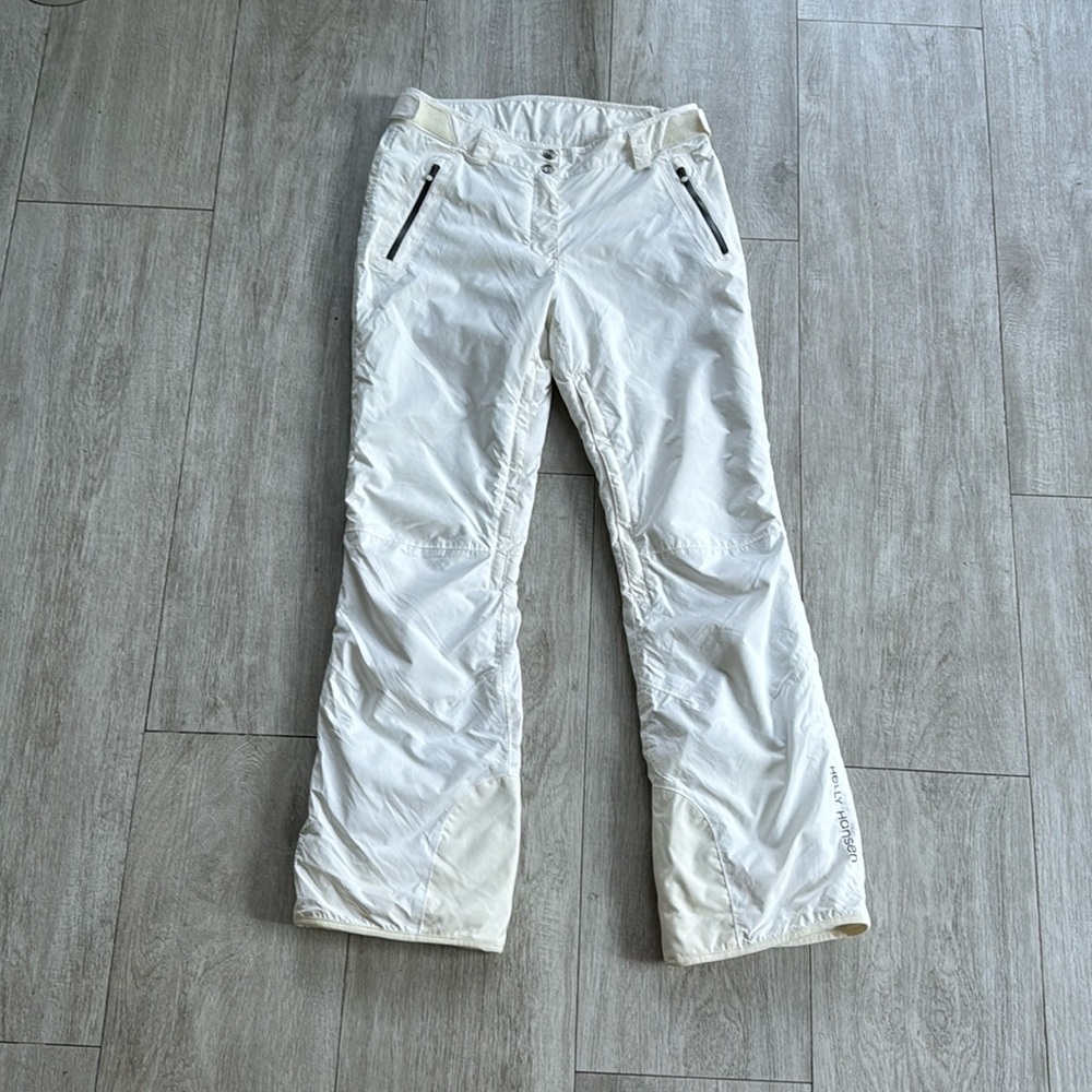 Helly Hansen Legendary Women’s White Ski Pants Snow Pants Size Medium Regular